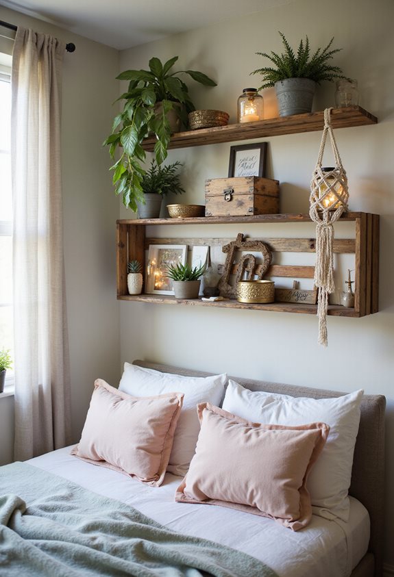 étagères DIY avec des matériaux recyclés