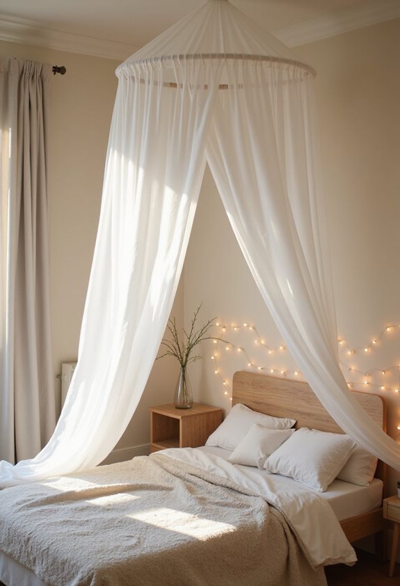 canopée de rêve avec des rideaux