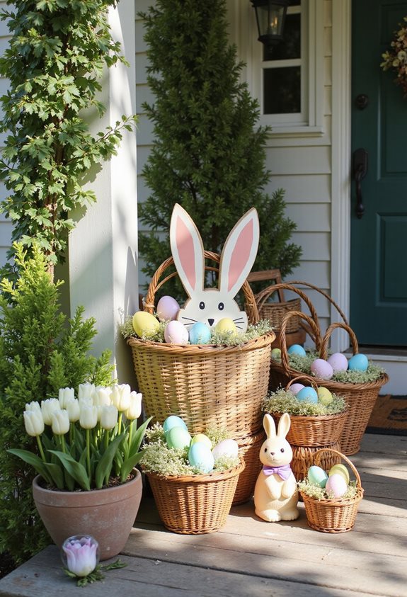 projet de décoration de panier de Pâques