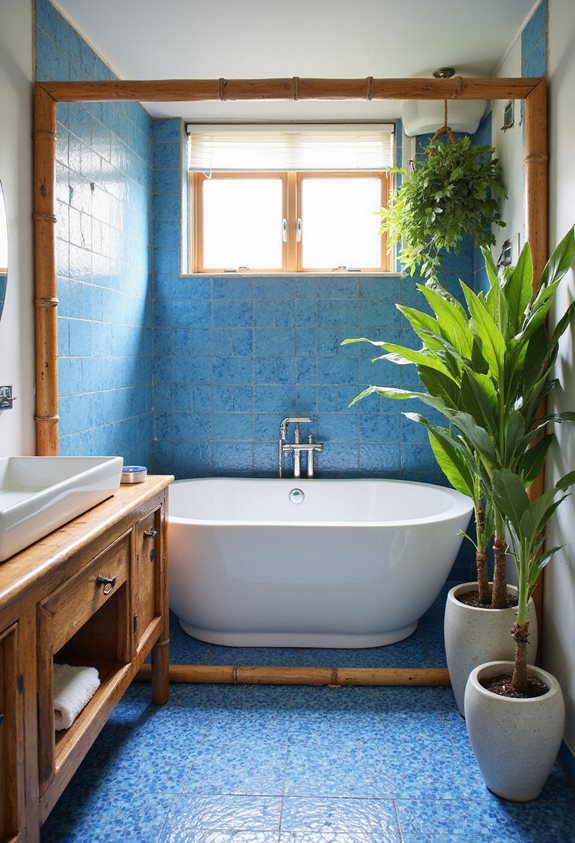 incorporation de matériaux de salle de bain écologiques