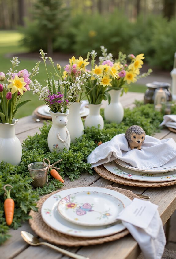 décorations d'animaux amusants pour le jardin