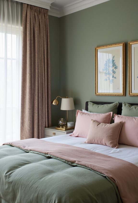 décor avec des accents dorés glamour