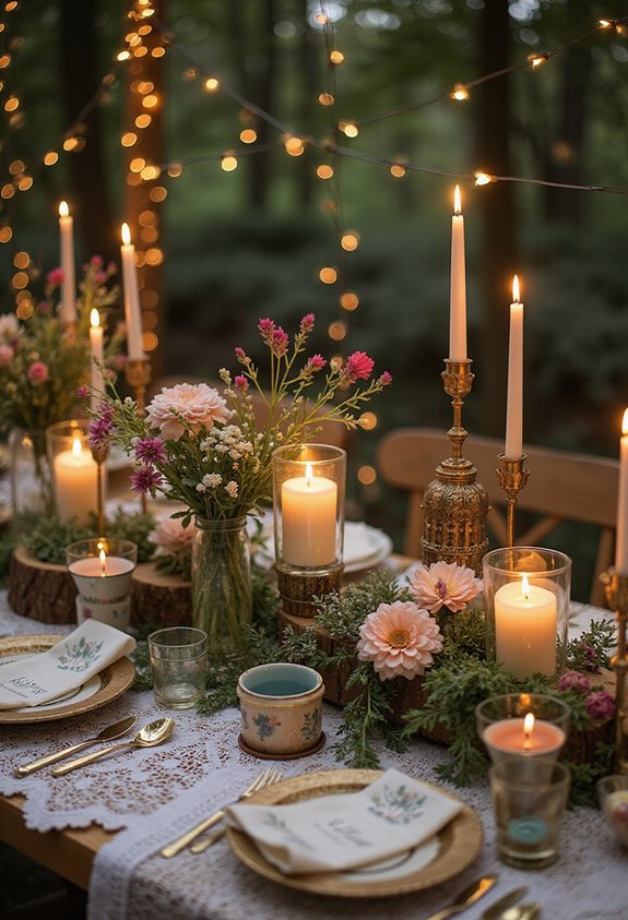 idées de porte-bougies faits maison