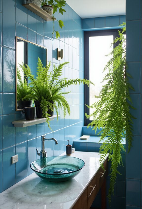 intégrer de la verdure dans les salles de bains