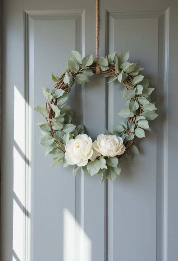 conceptions de couronnes printanières minimalistes