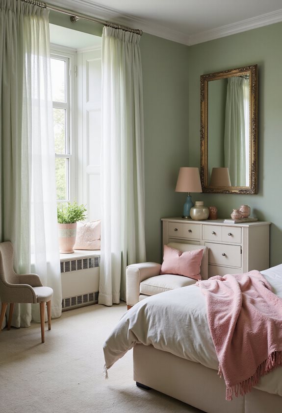 les miroirs améliorent la luminosité de la pièce