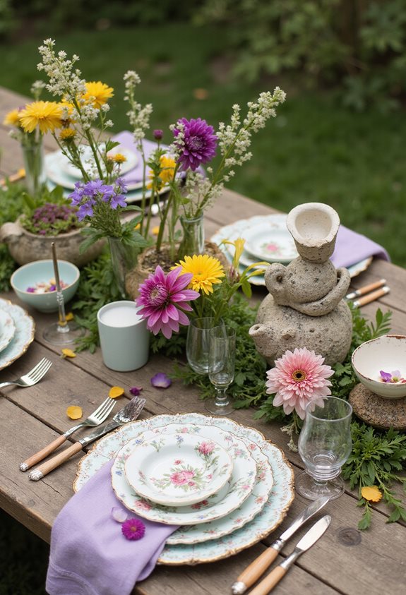 mélanger et assortir la vaisselle