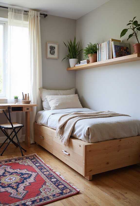 mobilier multifonctionnel pour petits espaces