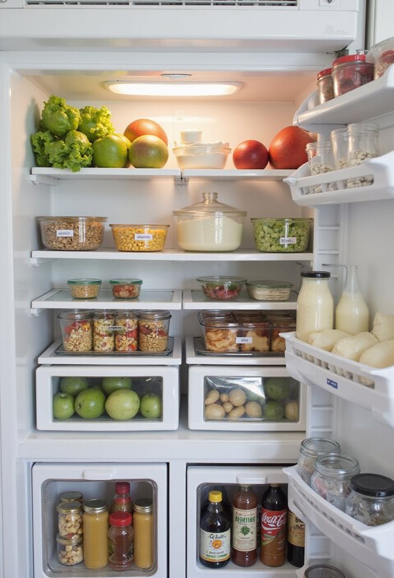 organiser le réfrigérateur pour plus d'efficacité