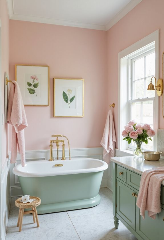 salle de bain pastel retraite de printemps