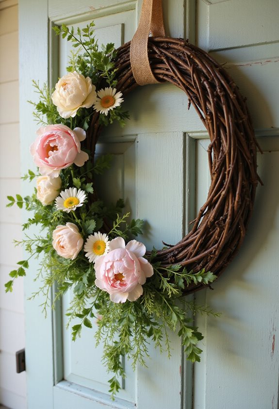 couronne en vigne rustique