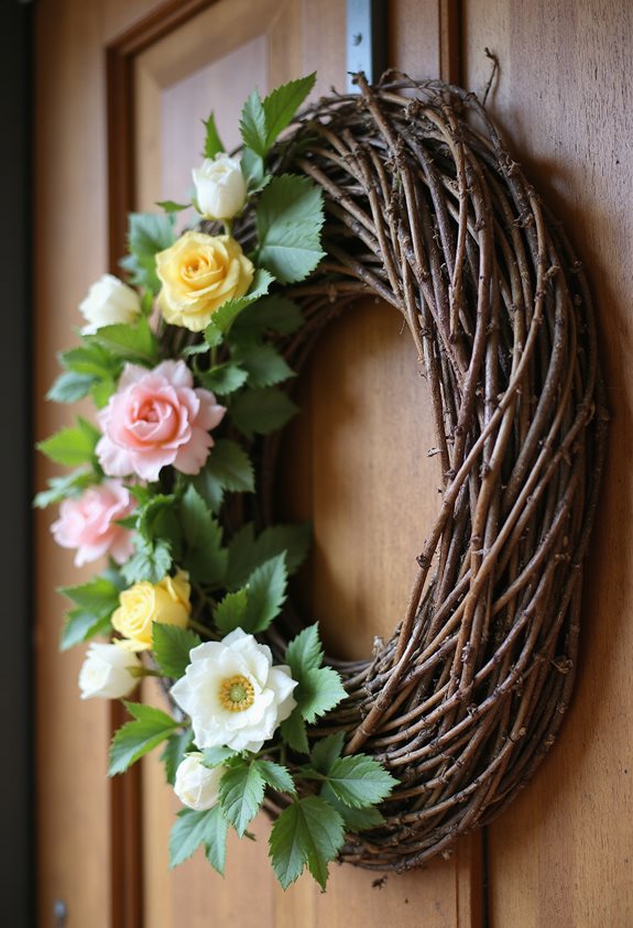 couronnes inspirées de la nature rustique