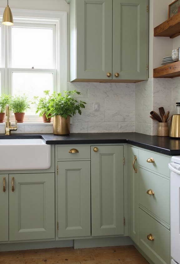 combinaisons de vert sauge et noir