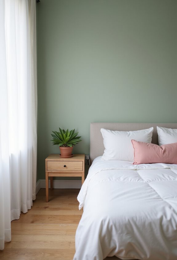 sérénité sauge verte minimalisme