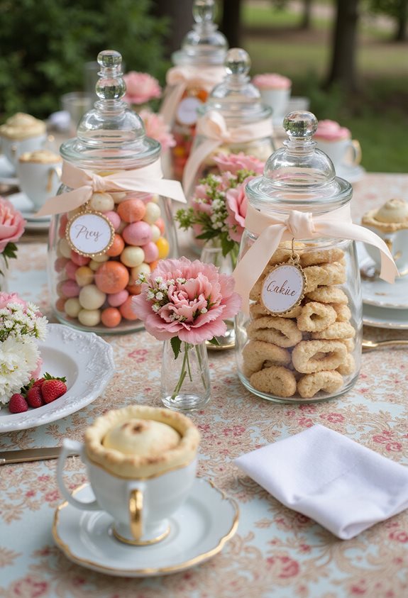 décor de table de friandises sucrées