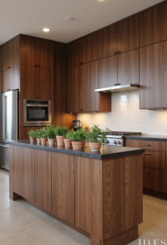 armoires en noyer uniques et intemporelles