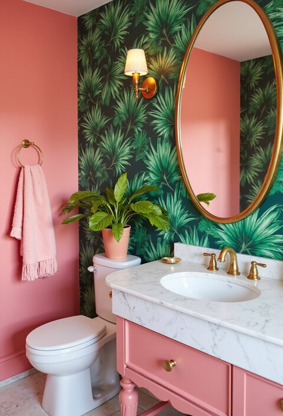 transformation de salle de bain tropicale en retraite