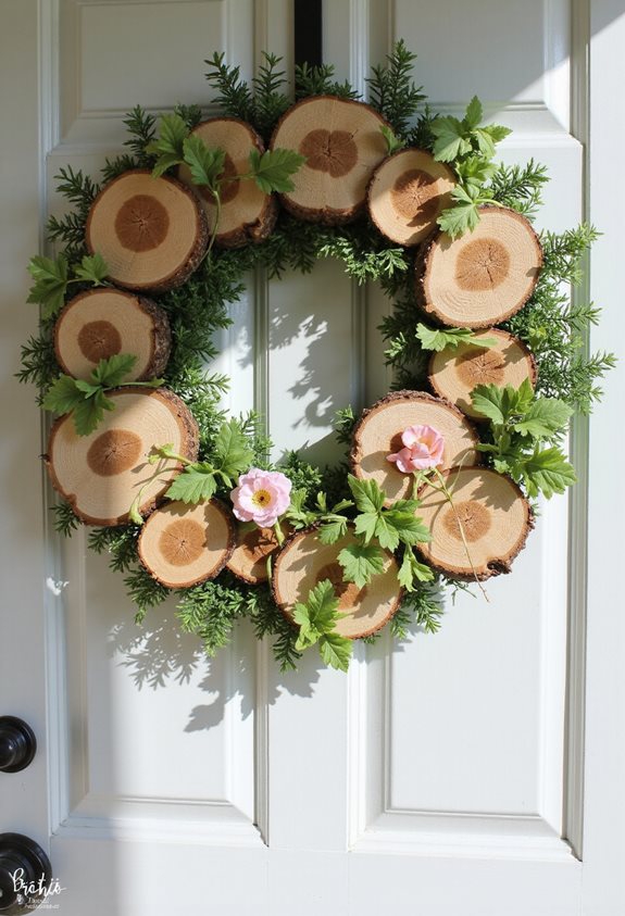 couronnes en bois rustiques uniques