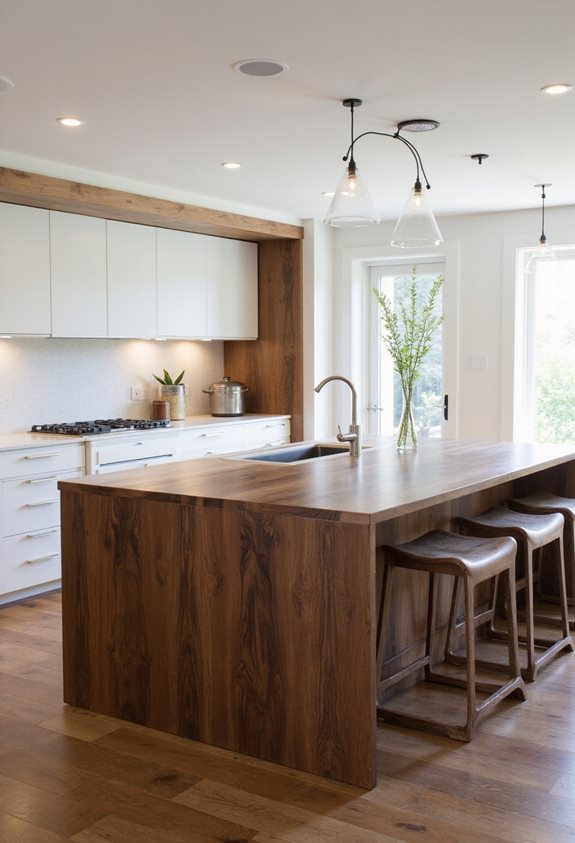 centre de table de cuisine chaud et élégant