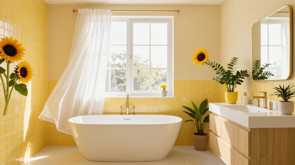 idées de salle de bain jaune 2026