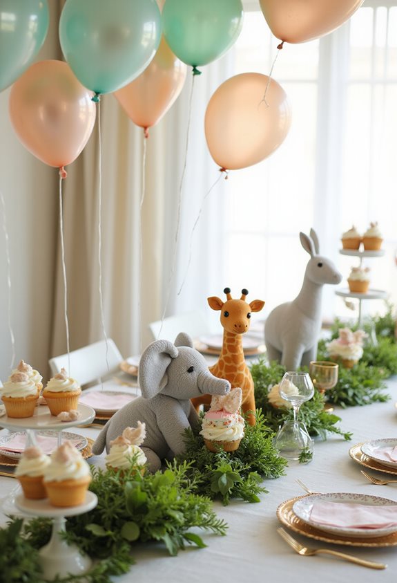 fête pour bébé sur le thème des animaux adorables