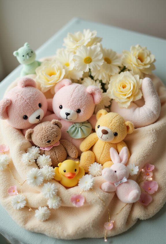 centres de table adorables sur le thème des bébés