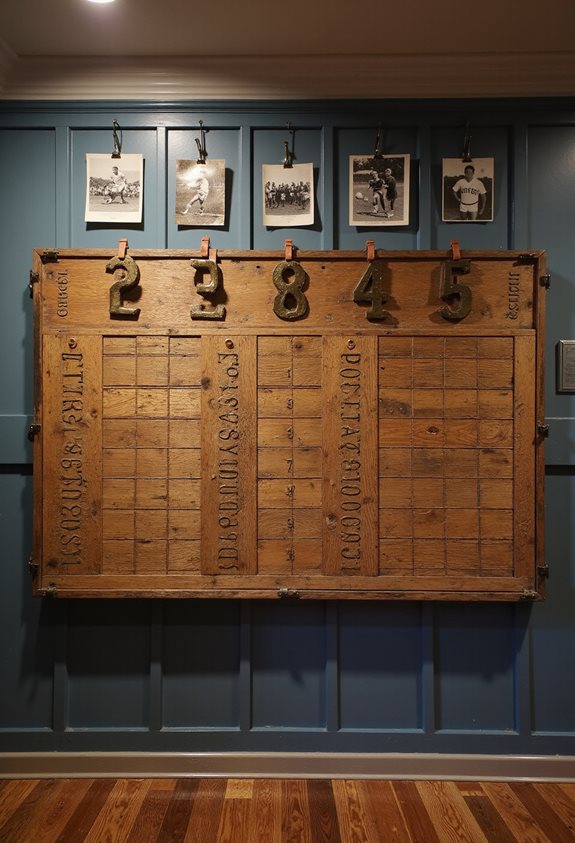 tableau de score en bois authentique