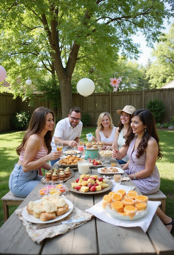 planification de baby shower potluck