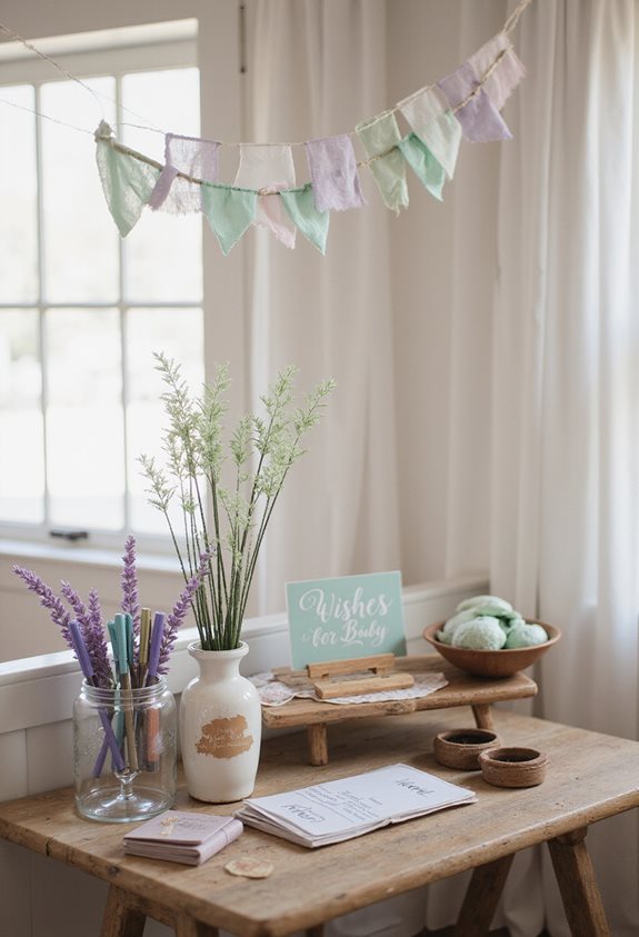 mises en place de souhaits pour bébé