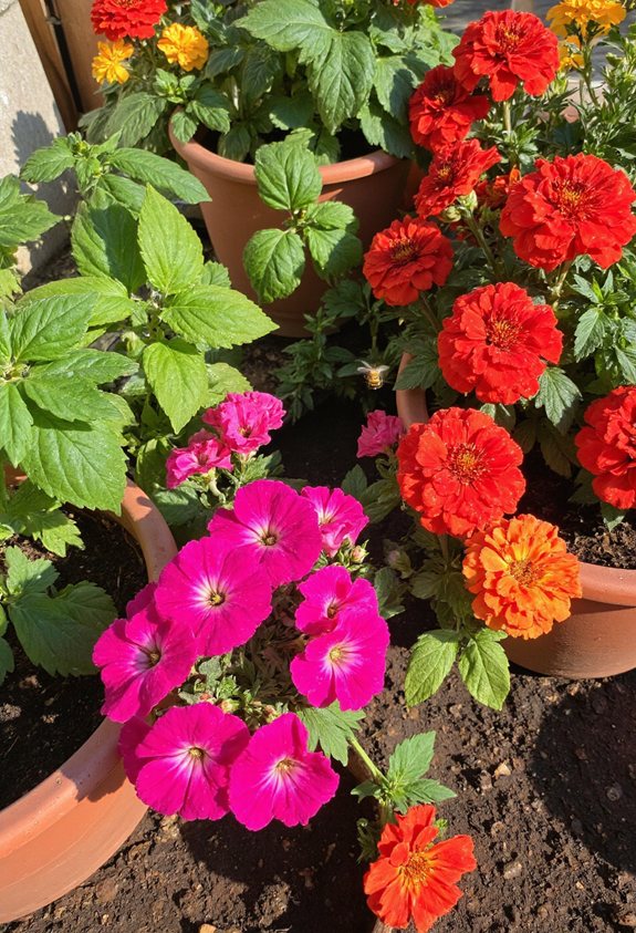 balcon couleur fleurs luxe