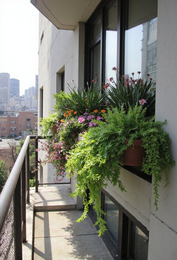idées de jardin pour balcon et fenêtre