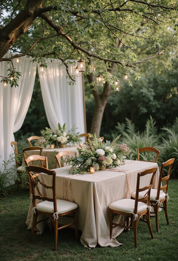 design de fête de jardin biophilique