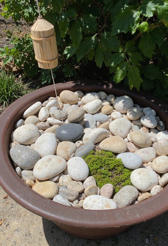 idées d'arrangement de galets apaisants
