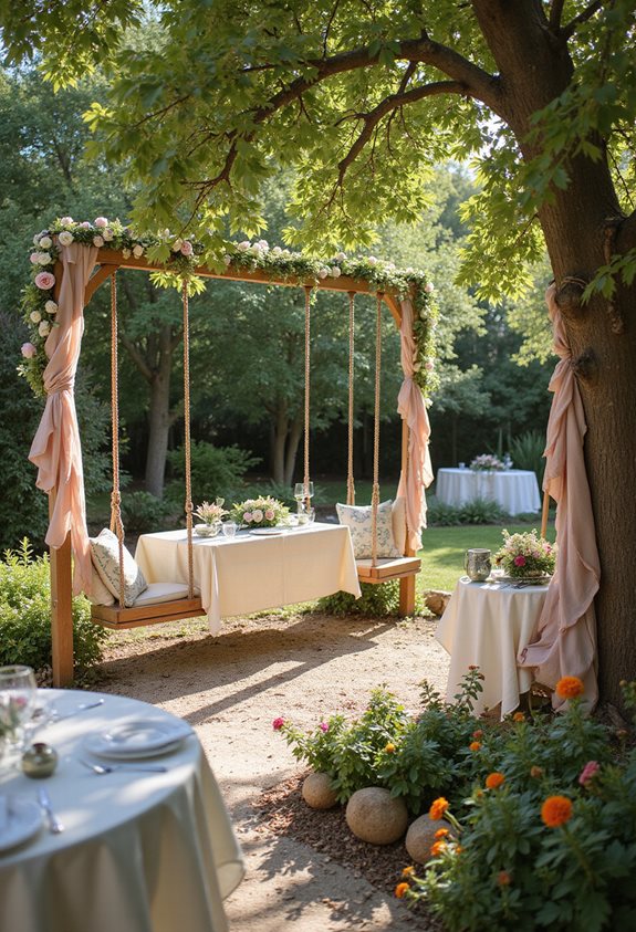 dispositions de balançoires charmantes