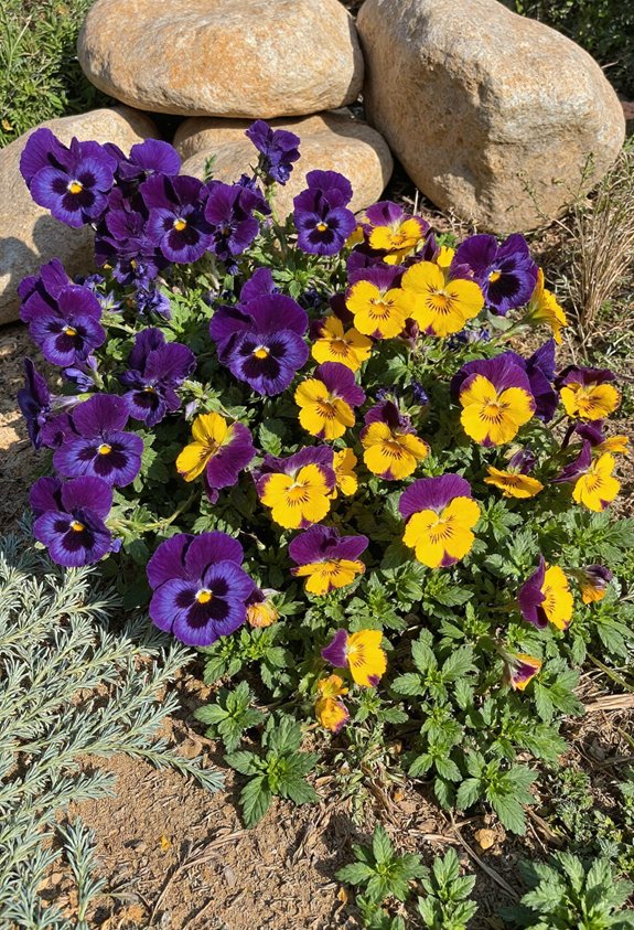 jardin printanier joyeux en fleurs