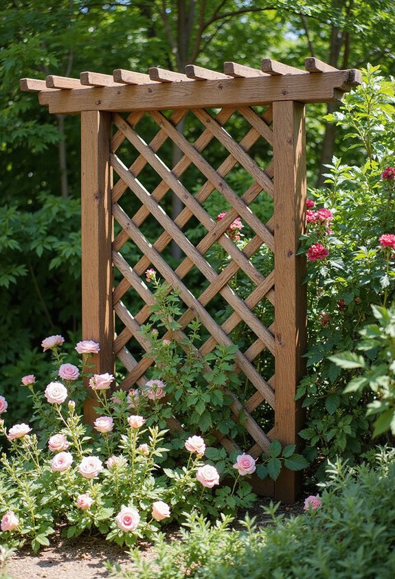treillis de jardin en bois classique