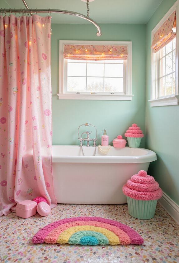 décor d'un pays des bonbons colorés