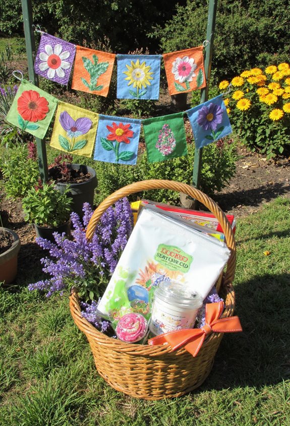 idées de bannières de jardin colorées