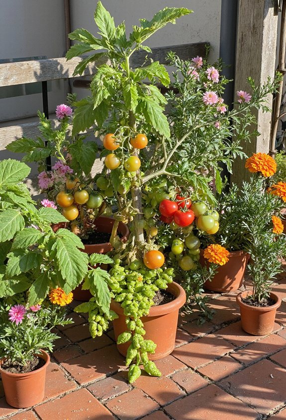 variétés de tomates en pot compactes