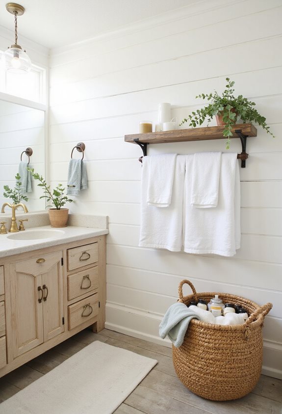 ajout de mur en shiplap confortable