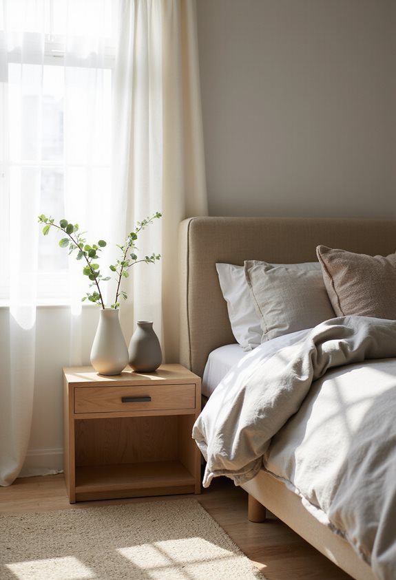 vases en céramique crème et taupe