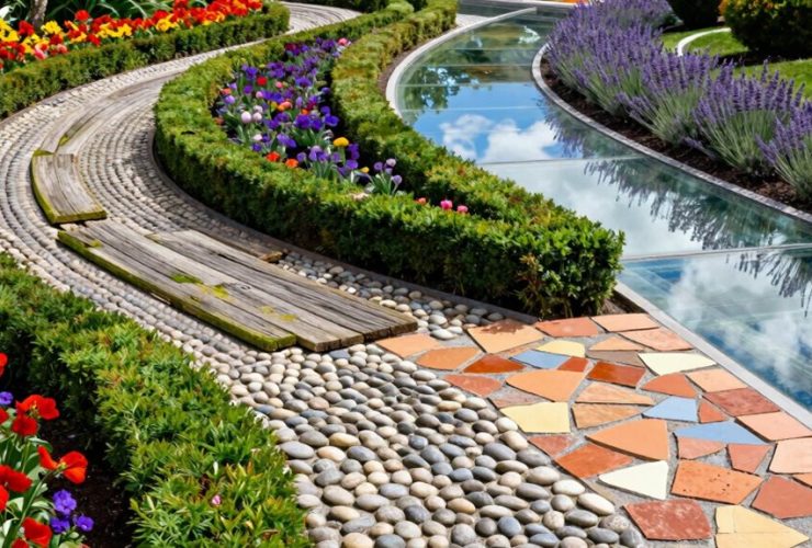 idées créatives de bordure de jardin