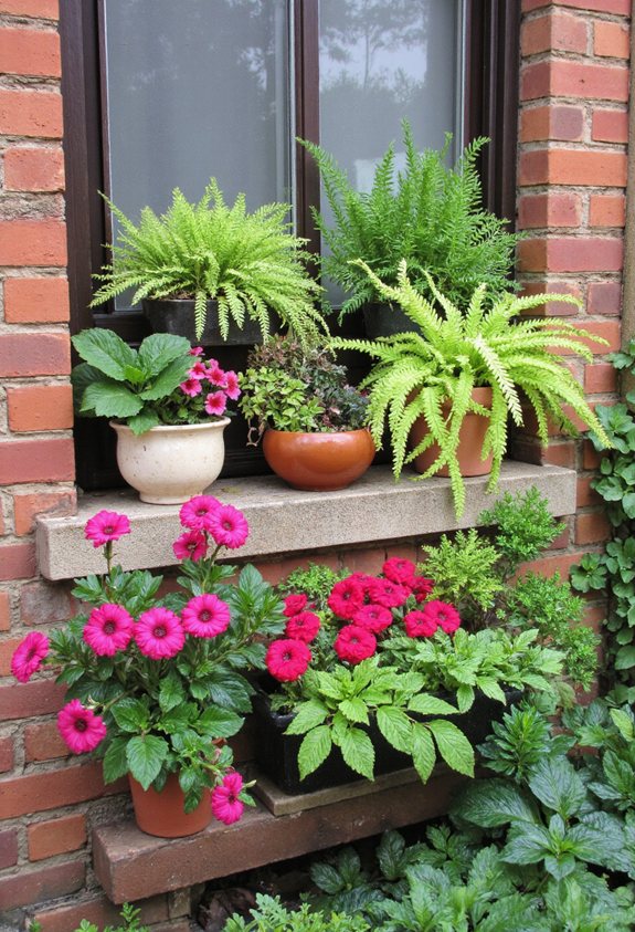 idées de jardinières décoratives pour fenêtres