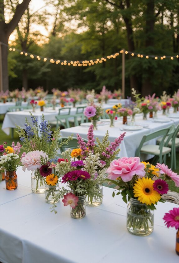 couronnes florales DIY pour les invités