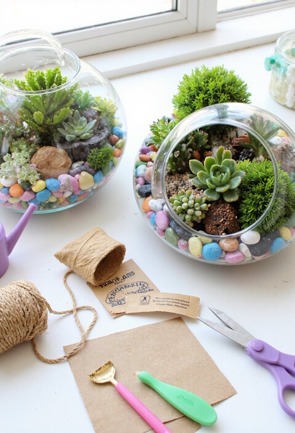 kit de terrarium intérieur à faire soi-même