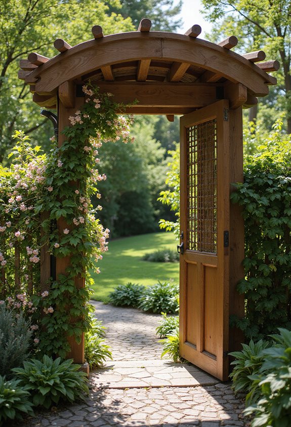 arc en bois courbé dramatique
