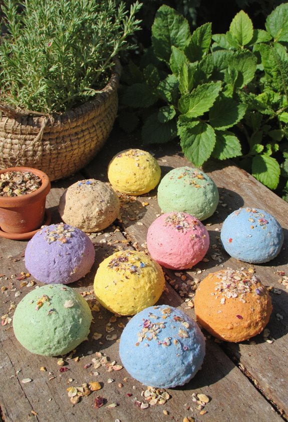 jardinage avec des bombes à graines écologiques