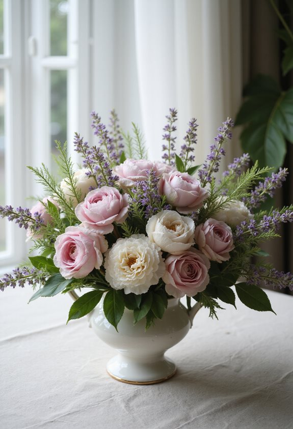 charme floral pastel élégant