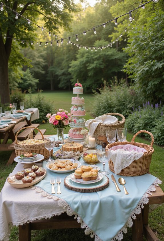 charmant panier de pique-nique élégant