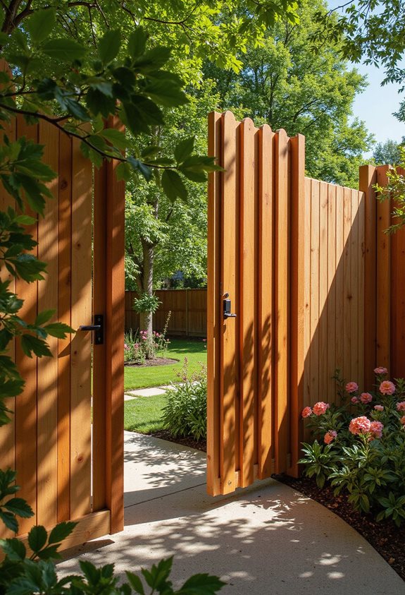 clôture de jardin privée élégante